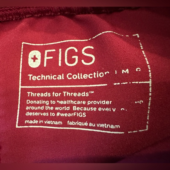 DARK MAGENTA: Figs Scrub Set Catarina/Zamora (M/MP) - Picture 6 of 16